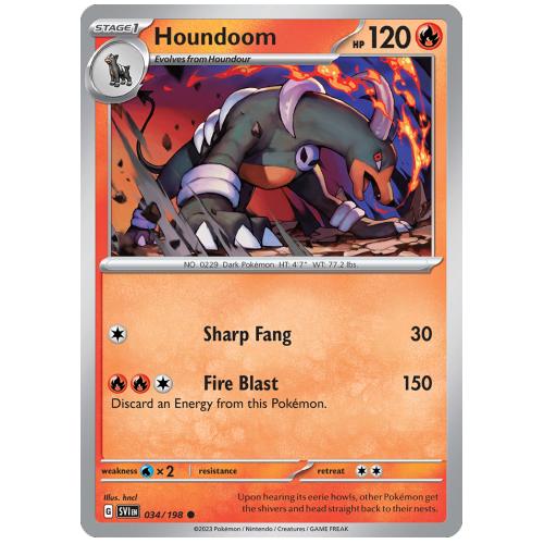 Pokemon TCG Houndoom Scarlet & Violet Scarlet & Violet [34/198]