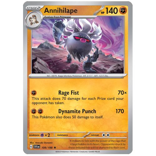 Pokemon TCG Annihilape Scarlet & Violet Scarlet & Violet [109/198]