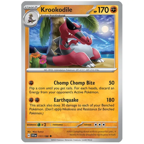 Pokemon TCG Krookodile Scarlet & Violet Scarlet & Violet [117/198]