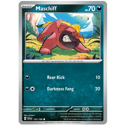 Pokemon TCG Maschiff Scarlet & Violet Scarlet & Violet [135/198]