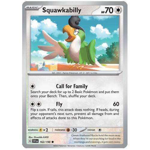 Pokemon TCG Squawkabilly Scarlet & Violet Scarlet & Violet [162/198]