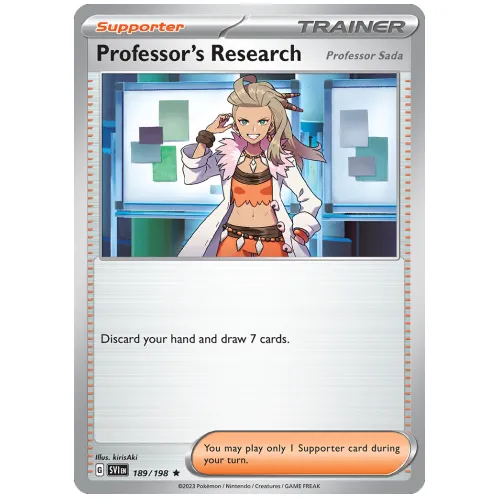 Pokemon TCG Professors Research (Professor Sada) Scarlet & Violet Scarlet & Violet [189/198]