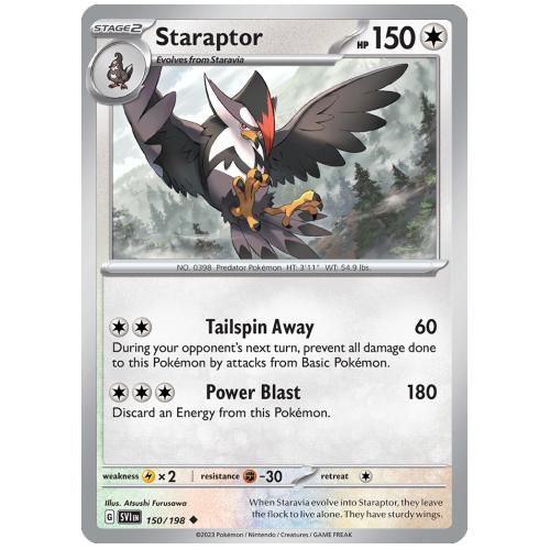 Pokemon TCG Staraptor Scarlet & Violet Scarlet & Violet [150/198]