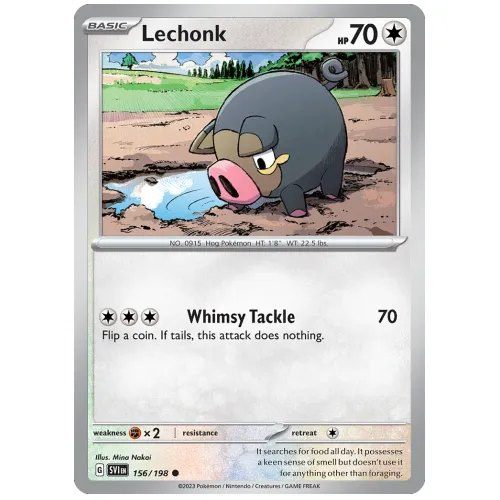 Pokemon TCG Lechonk Scarlet & Violet Scarlet & Violet [156/198]