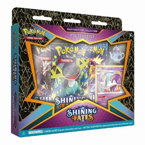 Pokemon TCG Shining Fates Mad Party Polteageist Code Card