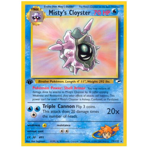 Buy Pokemon Tcg Mistys Cloyster Gym Gym Heroes [29 132] 