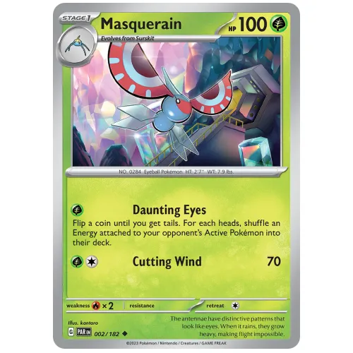 Pokemon TCG Masquerain Scarlet & Violet Paradox Rift [2/182]