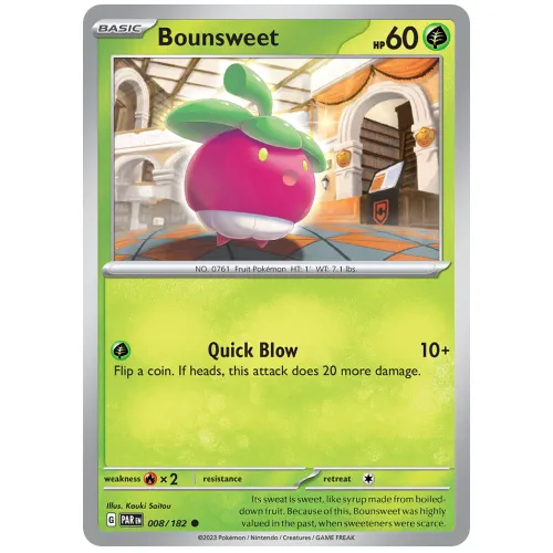 Pokemon TCG Bounsweet Scarlet & Violet Paradox Rift [8/182]