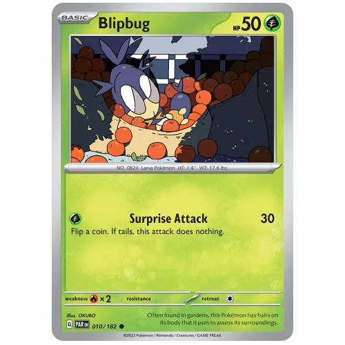 Pokemon TCG Blipbug Scarlet & Violet Paradox Rift [10/182]