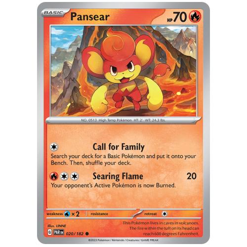 Pokemon TCG Pansear Scarlet & Violet Paradox Rift [20/182]