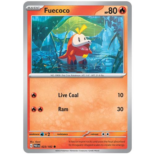 Pokemon TCG Fuecoco Scarlet & Violet Paradox Rift [23/182]