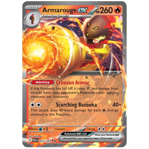 Pokemon TCG Armarouge ex Scarlet & Violet Paradox Rift Double Rare [27/182]