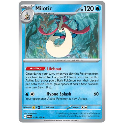 Pokemon TCG Milotic Scarlet & Violet Paradox Rift [36/182]