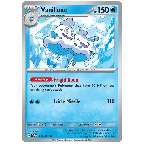 Pokemon TCG Vanilluxe Scarlet & Violet Paradox Rift [45/182]