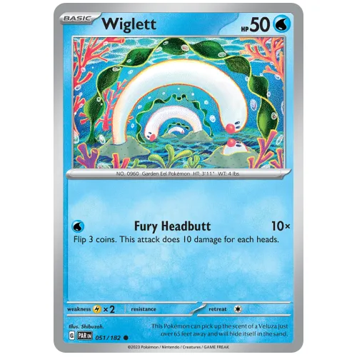 Pokemon TCG Wiglett Scarlet & Violet Paradox Rift [51/182]