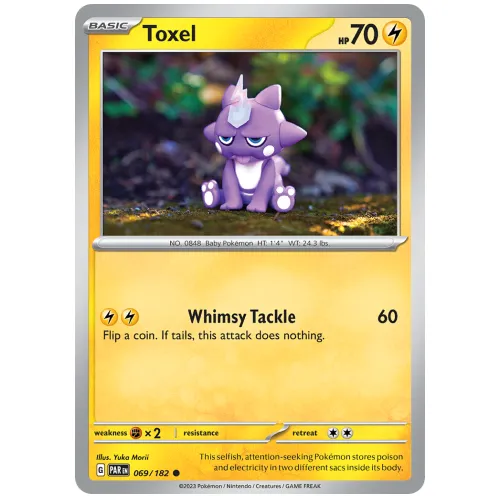 Pokemon TCG Toxel Scarlet & Violet Paradox Rift [69/182]