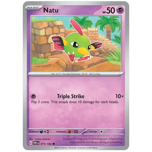 Pokemon TCG Natu Scarlet & Violet Paradox Rift [71/182]