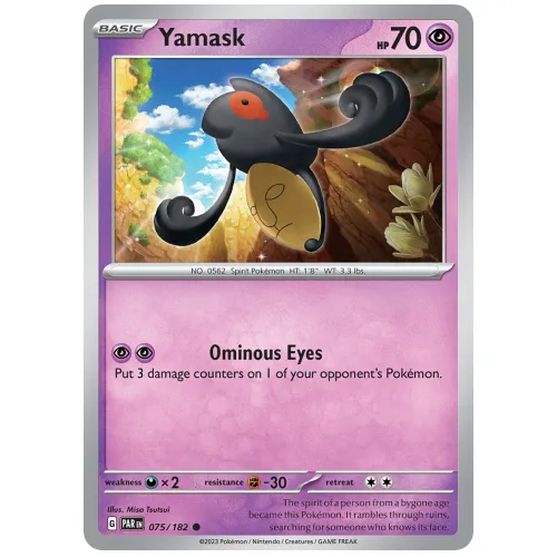 Pokemon TCG Yamask Scarlet & Violet Paradox Rift [75/182]