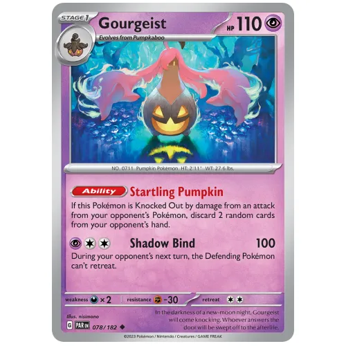 Pokemon TCG Gourgeist Scarlet & Violet Paradox Rift [78/182]