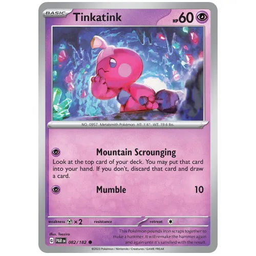 Pokemon TCG Tinkatink Scarlet & Violet Paradox Rift [82/182]