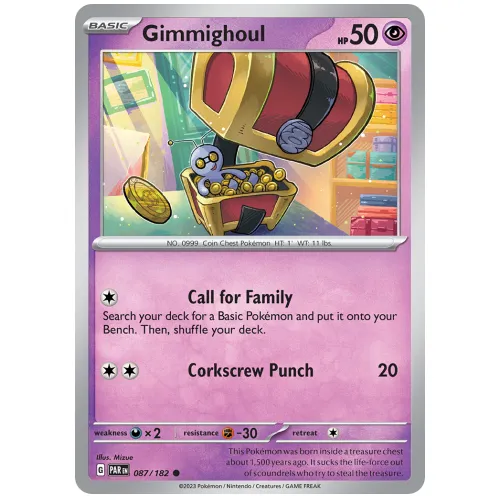 Pokemon TCG Gimmighoul Scarlet & Violet Paradox Rift [87/182]