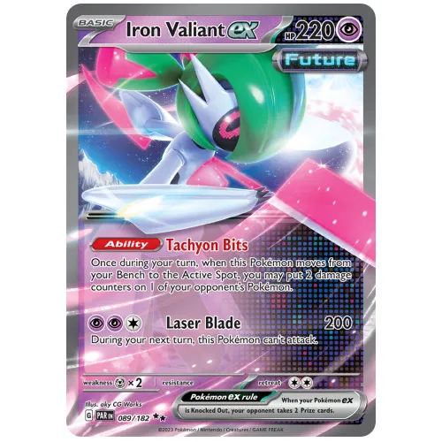 Pokemon TCG Iron Valiant ex Scarlet & Violet Paradox Rift Double Rare [89/182]