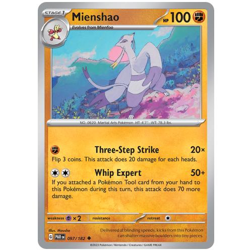 Pokemon TCG Mienshao Scarlet & Violet Paradox Rift [97/182]