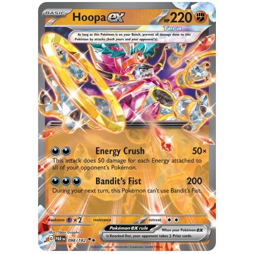 Pokemon TCG Hoopa ex Scarlet & Violet Paradox Rift Double Rare [98/182]