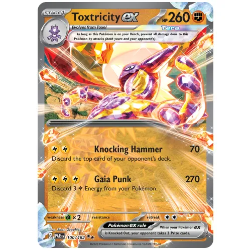 Pokemon TCG Toxtricity ex Scarlet & Violet Paradox Rift Double Rare [100/182]