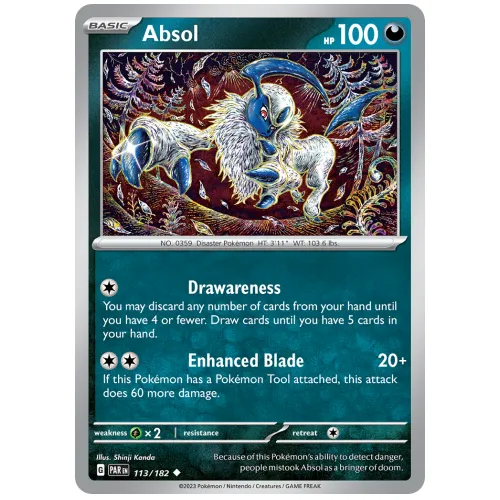 Pokemon TCG Absol Scarlet & Violet Paradox Rift [113/182]