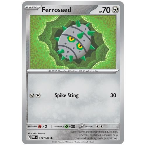 Pokemon TCG Ferroseed Scarlet & Violet Paradox Rift [127/182]