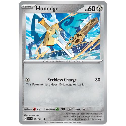 Pokemon TCG Honedge Scarlet & Violet Paradox Rift [131/182]