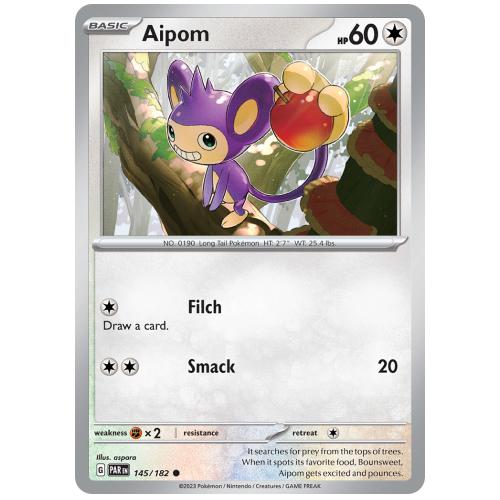 Pokemon TCG Aipom Scarlet & Violet Paradox Rift [145/182]