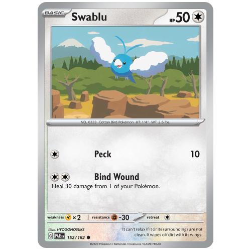 Pokemon TCG Swablu Scarlet & Violet Paradox Rift [152/182]