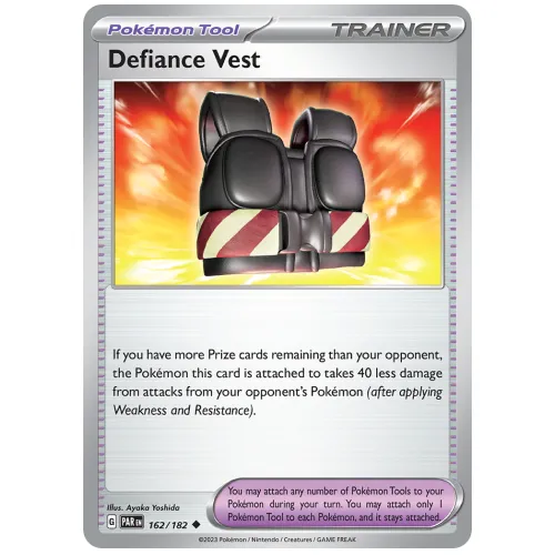 Pokemon TCG Defiance Vest Scarlet & Violet Paradox Rift [162/182]