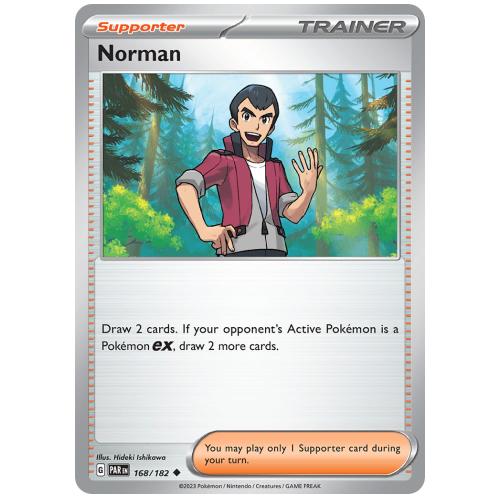 Pokemon TCG Norman Scarlet & Violet Paradox Rift [168/182]