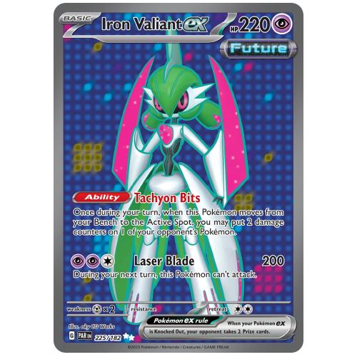 Pokemon TCG Iron Valiant ex Scarlet & Violet Paradox Rift Ultra Rare [225/182]