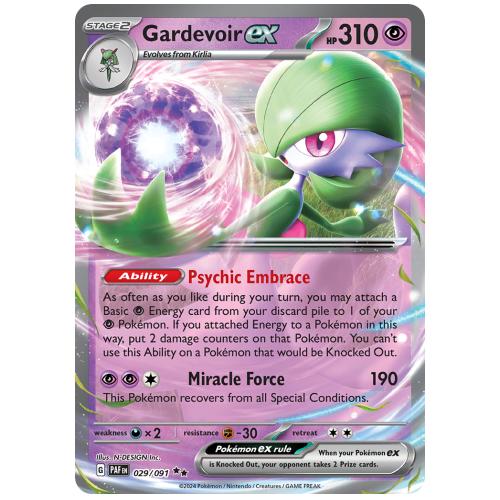 Pokemon TCG Gardevoir ex Scarlet & Violet Paldean Fates Double Rare [29/91]