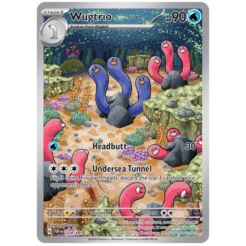 Pokemon TCG Wugtrio Scarlet & Violet Paldean Fates Illustration Rare [224/91]