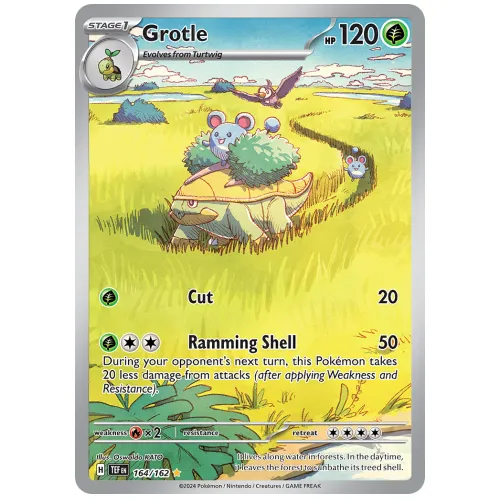 Pokemon TCG Grotle Scarlet & Violet Temporal Forces Illustration Rare [164/162]