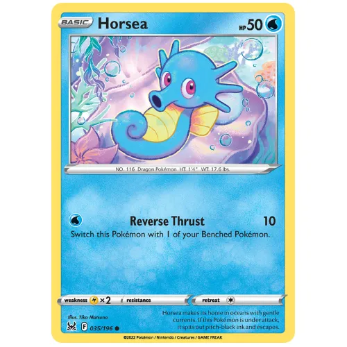 Pokemon TCG Horsea Sword & Shield Lost Origin [35/196]