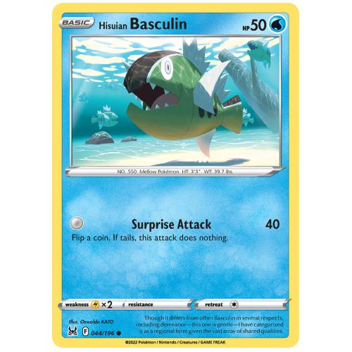 Pokemon TCG Hisuian Basculin Sword & Shield Lost Origin [44/196]