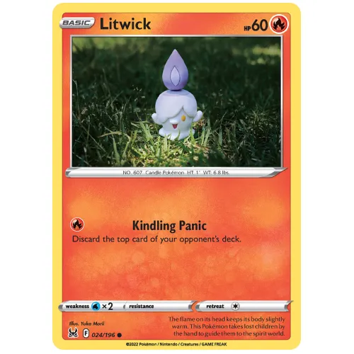 Pokemon TCG Litwick Sword & Shield Lost Origin [24/196]