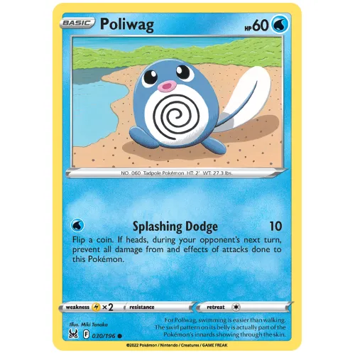 Pokemon TCG Poliwag Sword & Shield Lost Origin [30/196]