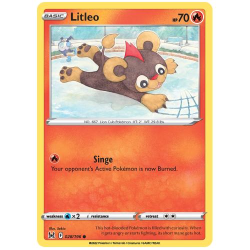 Pokemon TCG Litleo Sword & Shield Lost Origin [28/196]