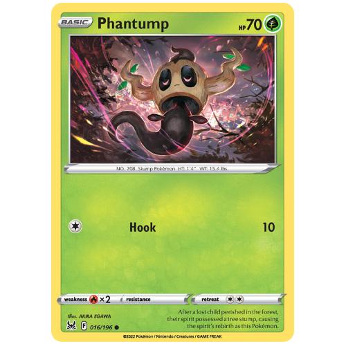 Pokemon TCG Phantump Sword & Shield Lost Origin [16/196]