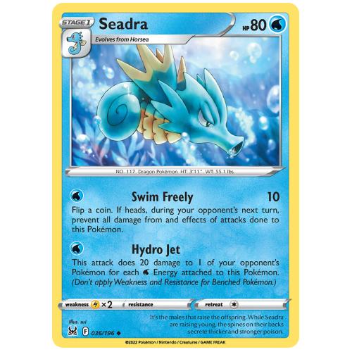 Pokemon TCG Seadra Sword & Shield Lost Origin [36/196]