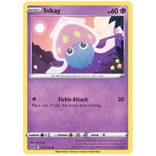 Pokemon TCG Inkay Sword & Shield Lost Origin [77/196]