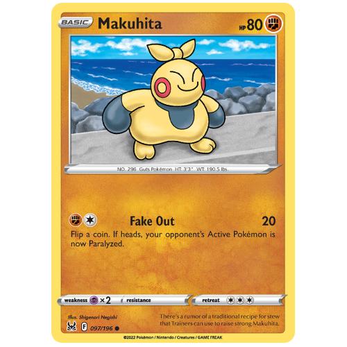 Pokemon TCG Makuhita Sword & Shield Lost Origin [97/196]