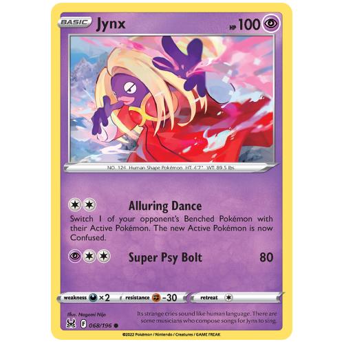 Pokemon TCG Jynx Sword & Shield Lost Origin [68/196]